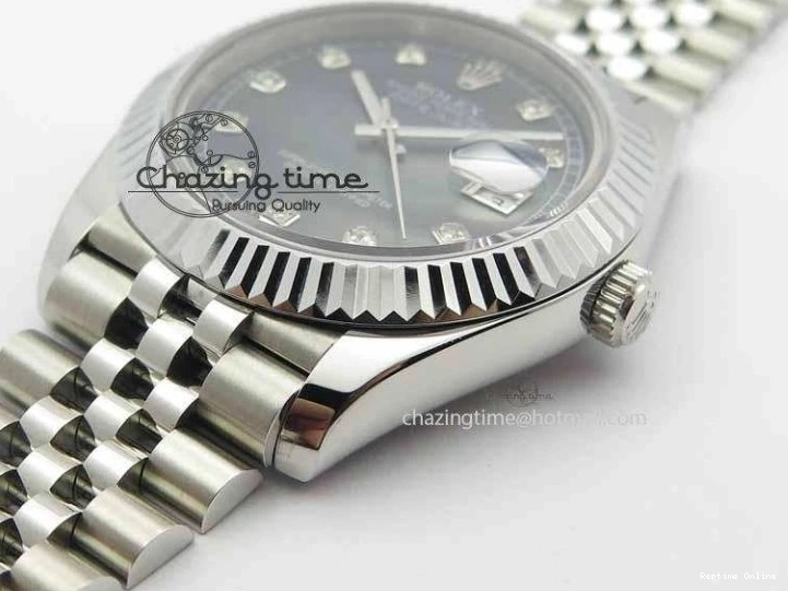 0129 Trendy DateJust II 41mm BP Maker Best Edition Black MOP Diamonds Dial On New Version Jubilee Bracelet A 3622
